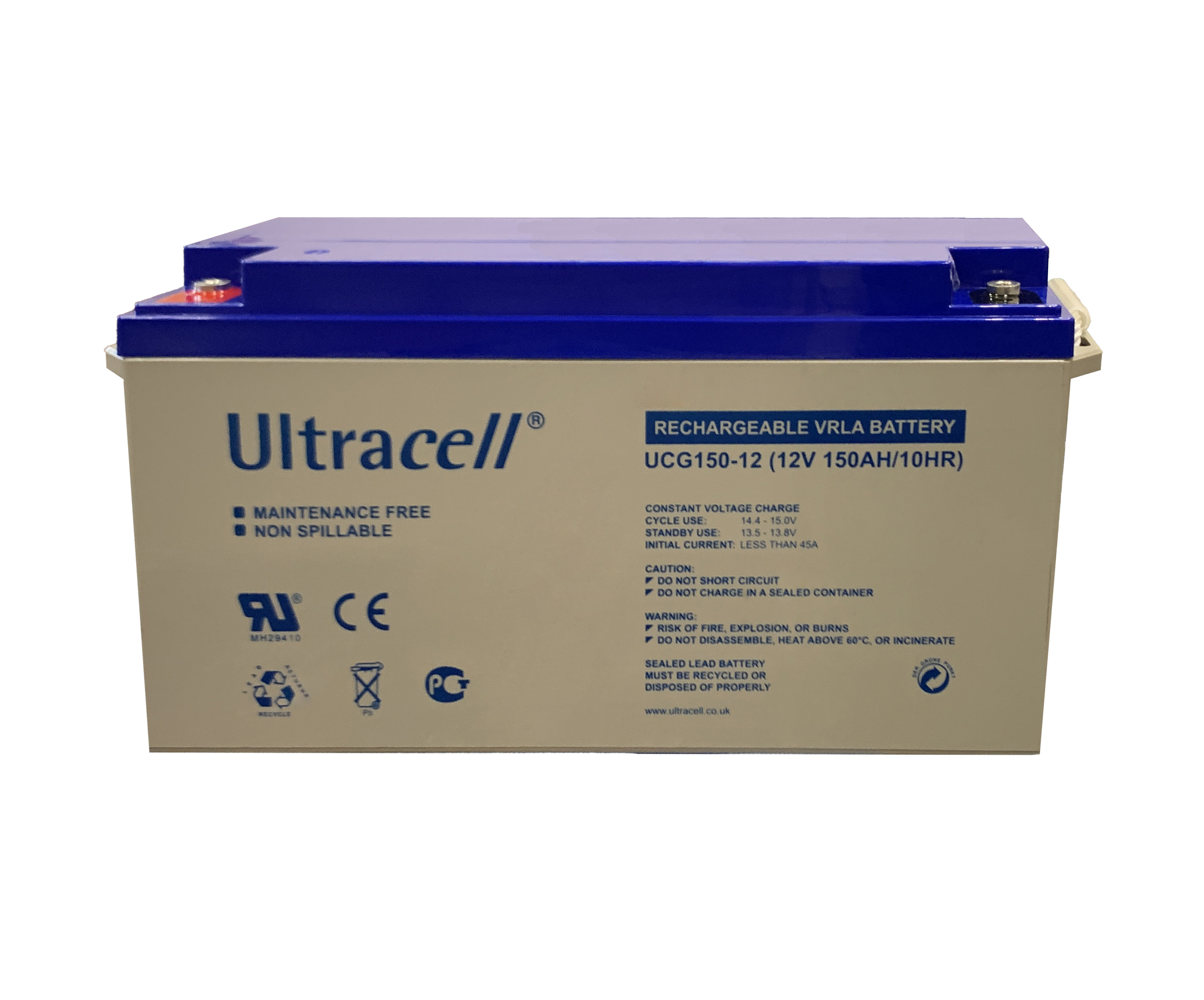 Акумуляторна батарея Ultracell UCG150-12 GEL 12V 150 Ah